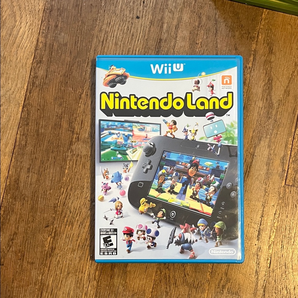 Nintendo Land (Wii U) — Blue Case with Multicolor Art